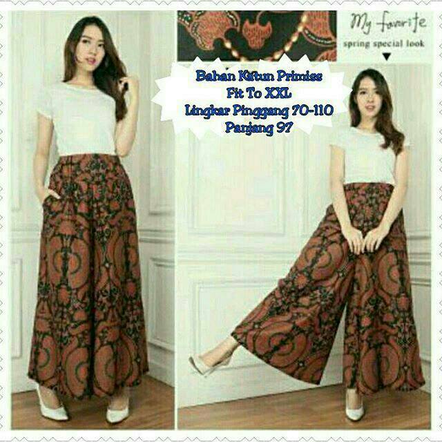 CELANA KULOT SOGAN CULLOTES PANTS BATIK PANJANG HIJAB MODERN PANTS