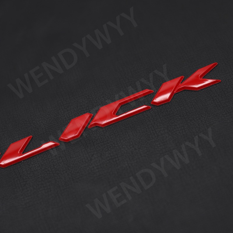 2pcs Stiker Emblem 3D Aneka Warna Anti Air Untuk Honda Click &amp; 125i / 150i