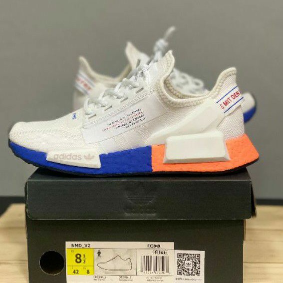 ADIDAS NMD R1 V2 // WHITE GLOW BLUE ( PK )