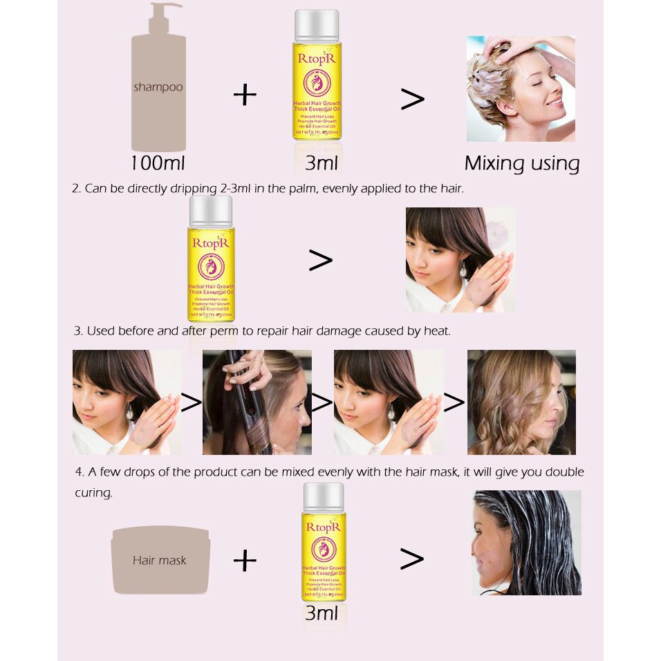 [100% Asli + Ampuh] RtopR Minyak Rambut Anti Rontok Botak Perawatan Pertumbuhan Rambut Cepat Tebal 20ml