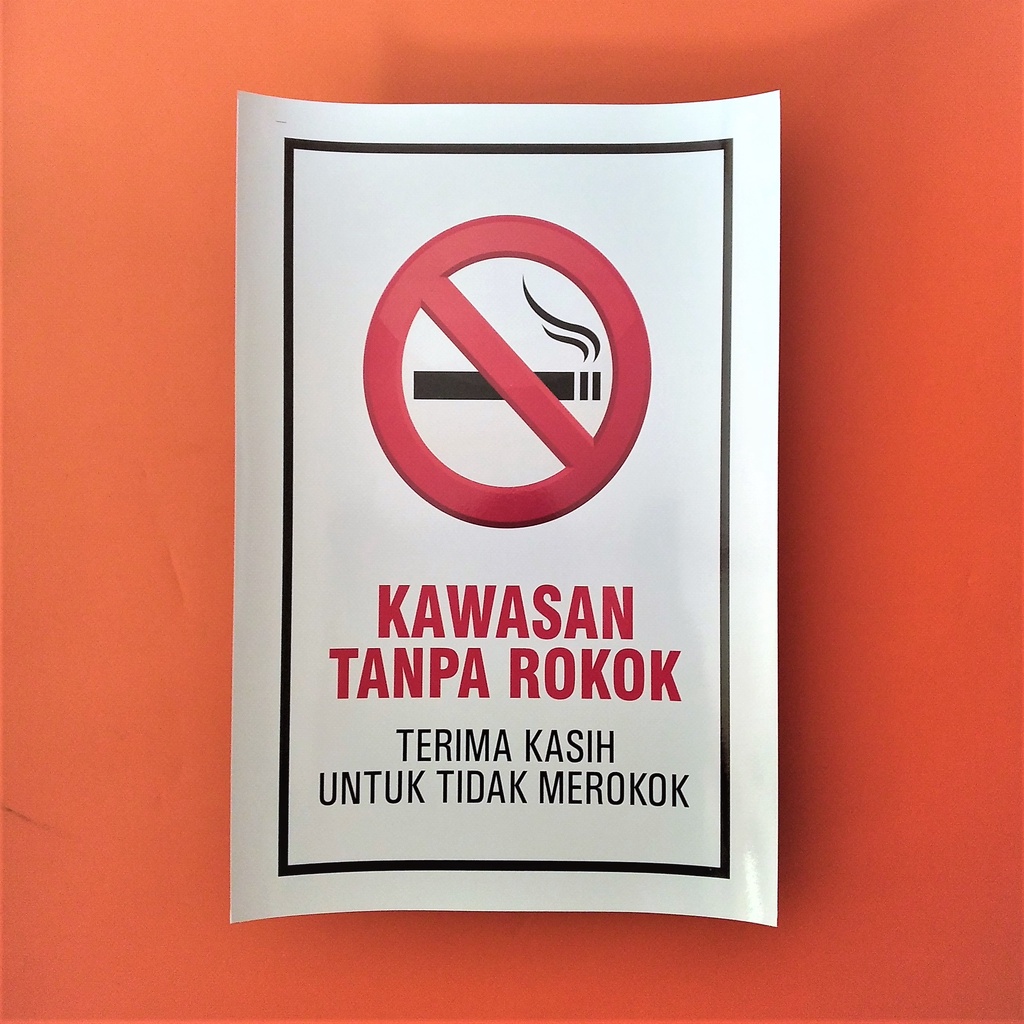 Poster Kawasan Tanpa Rokok - Poster Dilarang Merokok - Poster Larangan Merokok