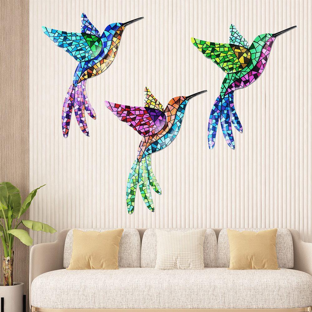 Populer Patung Teras Ornamen Hummingbird Logam Dekorasi Rumah Kerajinan Taman Indoor Outdoor