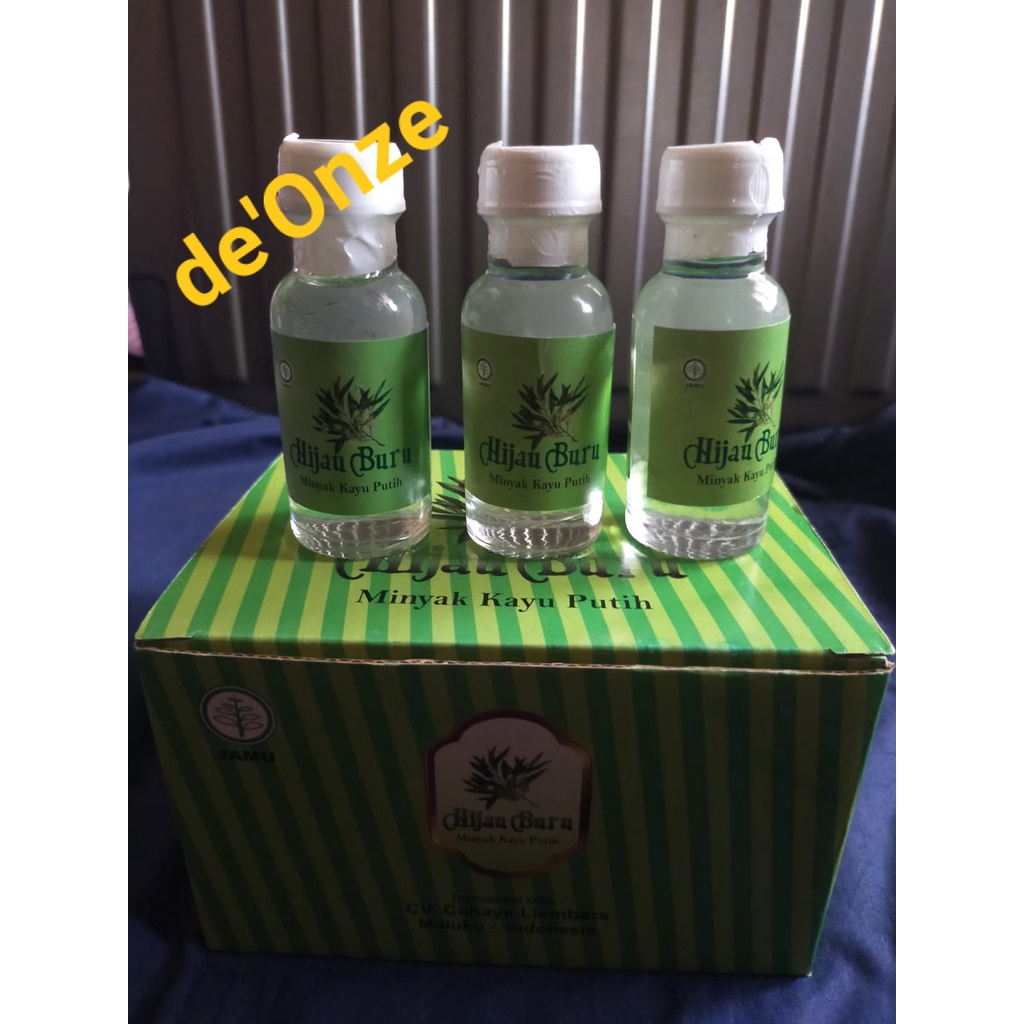 MINYAK KAYU PUTIH HIJAU BURU ASLI AMBON 25 ml