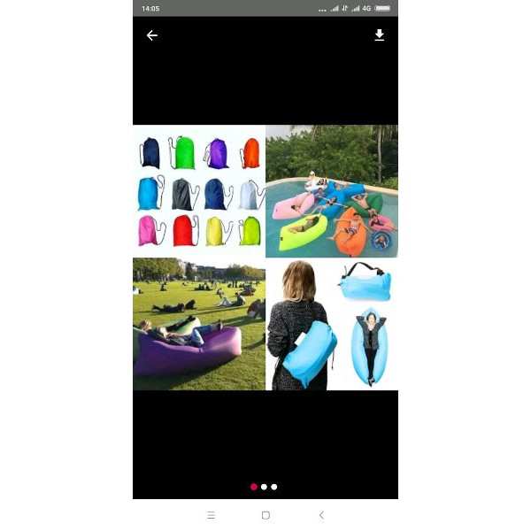 promo   lazy bag kasur angin tempat tidur angin kasur santai termurah bukan naturehike