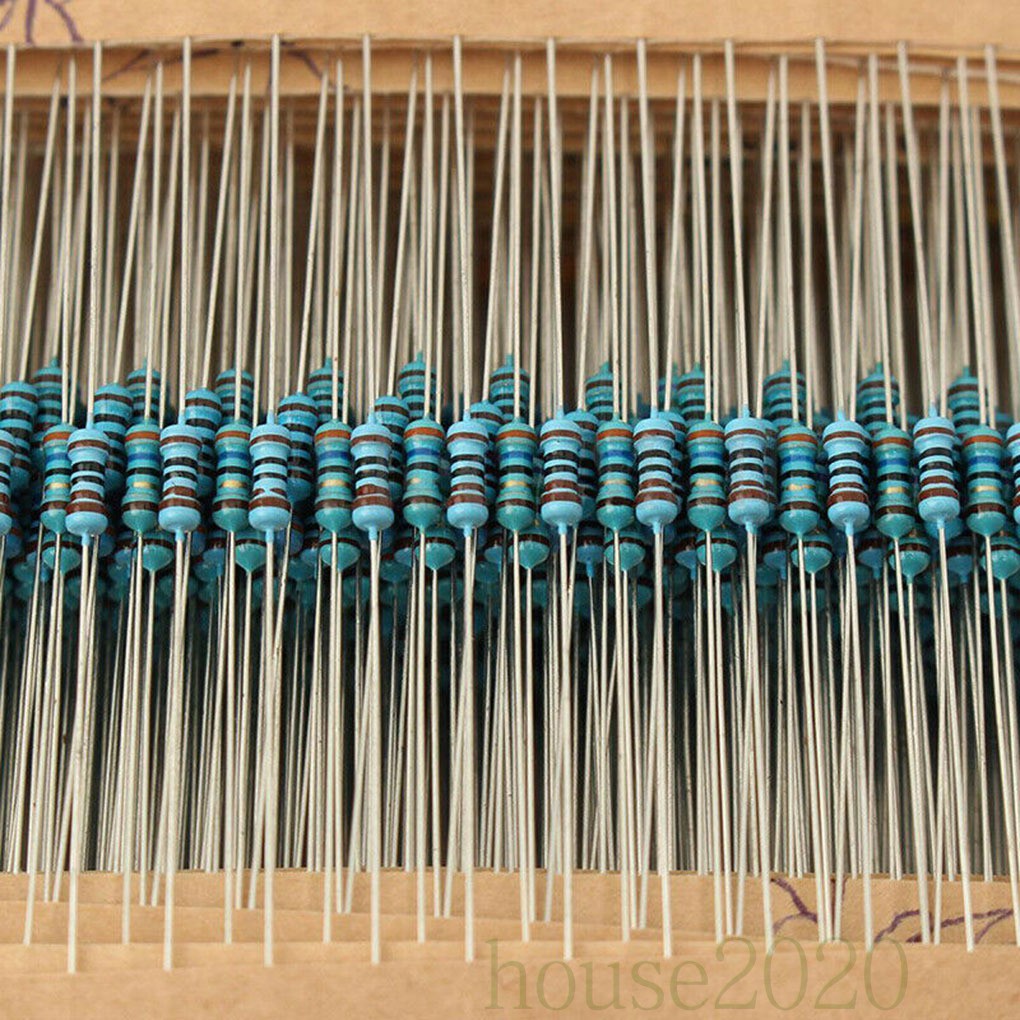 (House2020) 3120pcs / Set Resistor Metal Film 1ohm-10mohm 156 Value 0.25w Untuk Komponen Elektronik