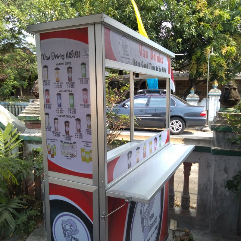 mini bar Booth Gerobak Lipat