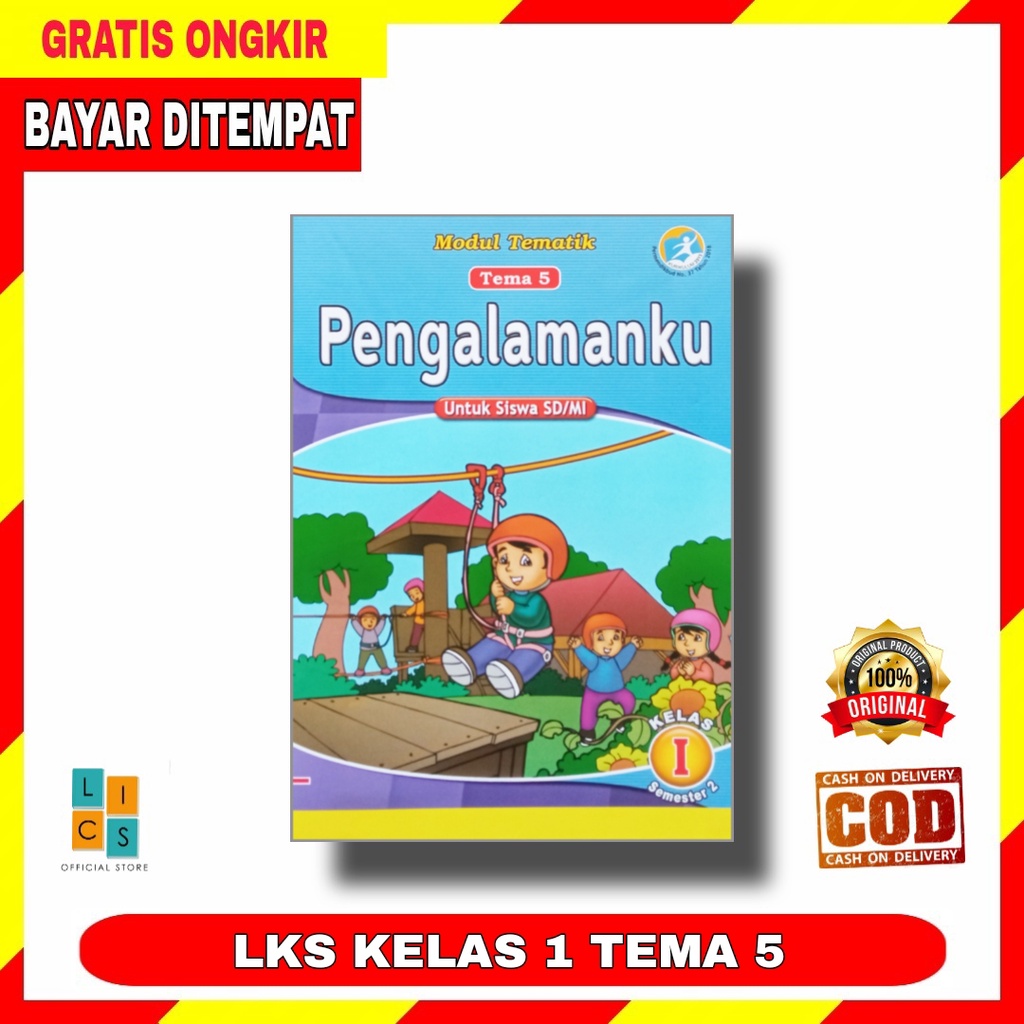 Buku LKS Tematik SD Kelas 1 Tema 5 Semester 2 Buku Modul Kurikulum 2013