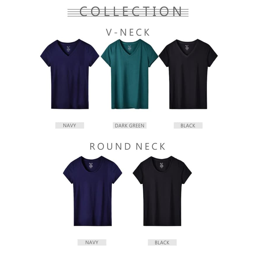 Kaos Wanita Tangan Pendek Branded Sisa Export - Uniqlo