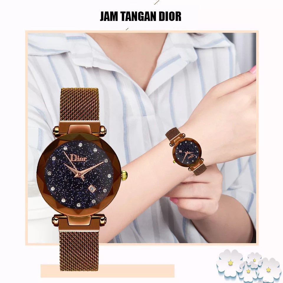 nyaman di tangan/ (buy 5 get 1 free)Jam tangan watch wanita merek Dior Model fashion 2019 jam