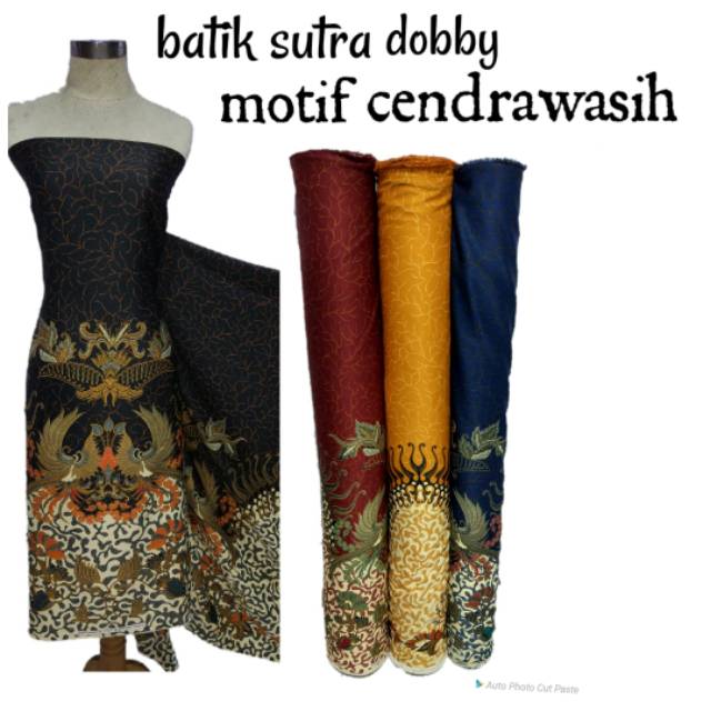 Bahan Kain Batik Sutra Sutera Dobby Doby Halus Motif Cendrawasih Batik Murah Meteran Shopee Indonesia