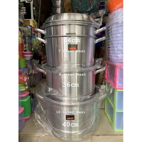HALCO-Dandang/Langseng/Panci Serbaguna Uk 30-32-34-36-40 cm