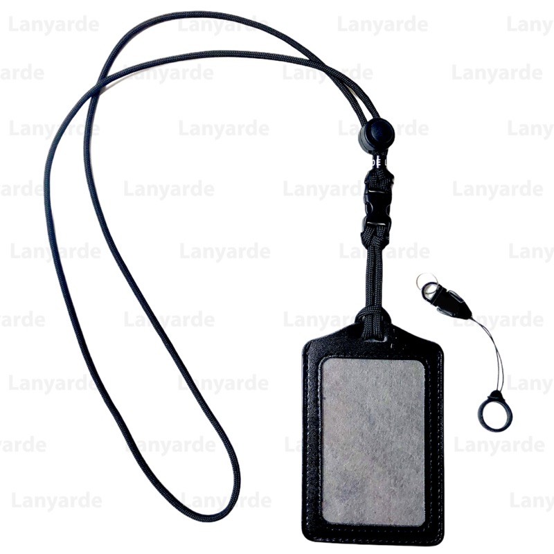

(4256) Lanyard Mini Buckle Name Tag ID Card Holder Tali Leher Tempat Kartu Tali Paracord Multifungsi