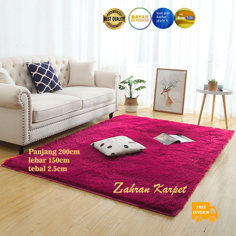 karpet bulu 200x150x2cm