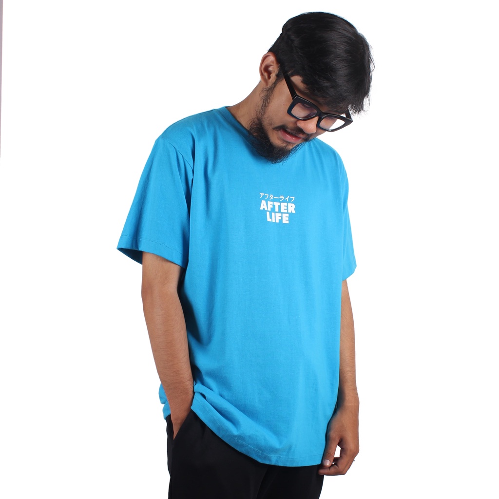 AFTERLIFE - Tshirt Lattera Turquoise Blue | 21046D