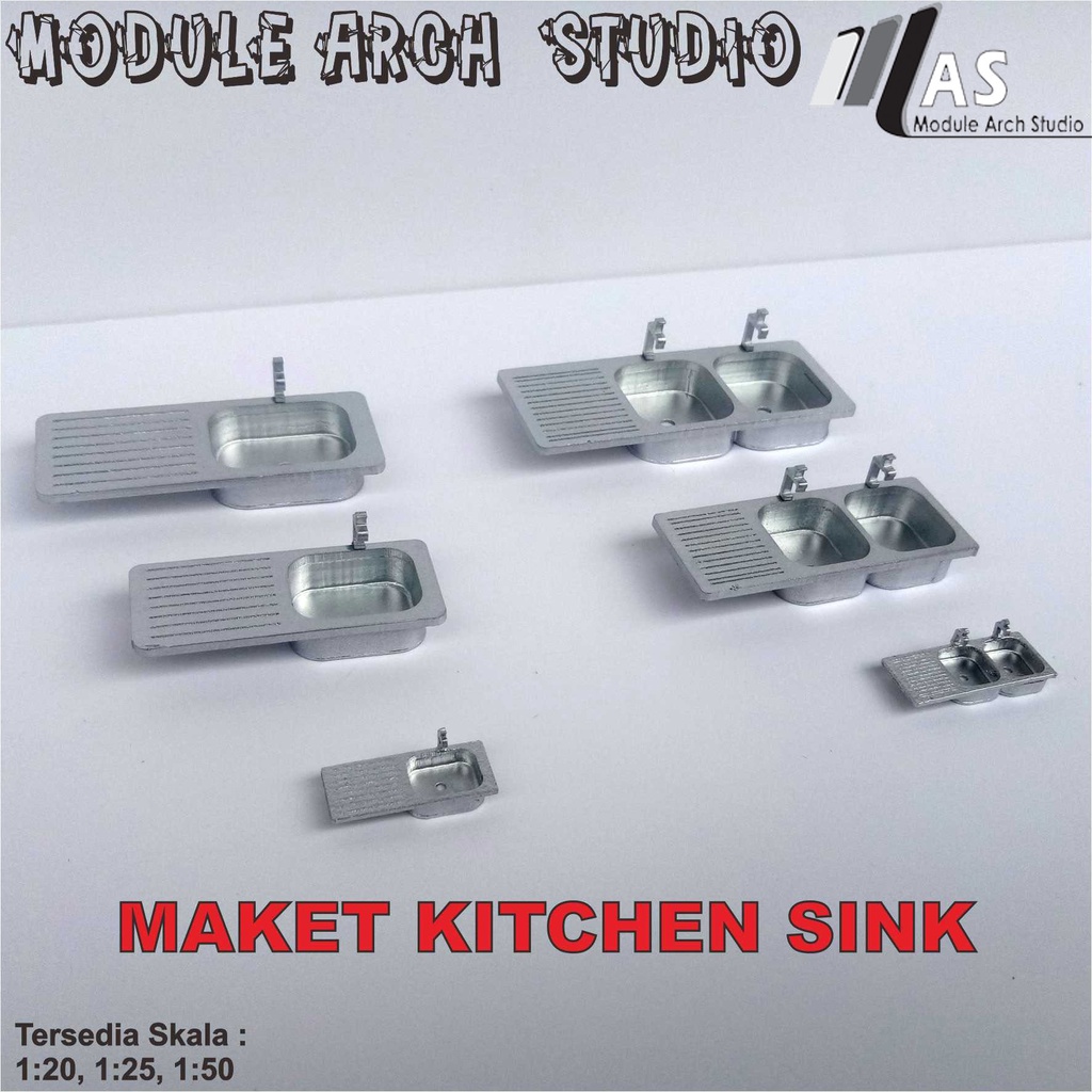 Maket Kitchen Sink - Miniatur Sink - Maket Dapur