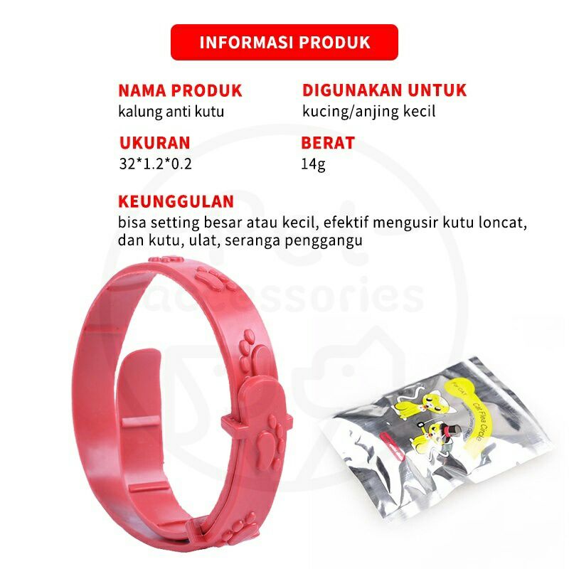 ~ PROMO ~ Kalung Anti Kutu Kucing Anjing Musang Otter Monyet Kelinci