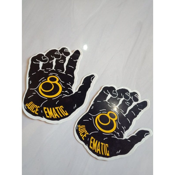 

sticker JUICE EMATIC - sticker ORIGINAL 100% (harga persatu sticker)