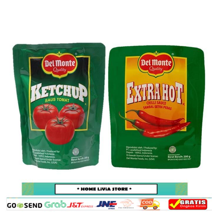 

Delmonte Saus Tomat Pouch 200g + Delmonte Saus Extra Hot Chilli Pouch 200g