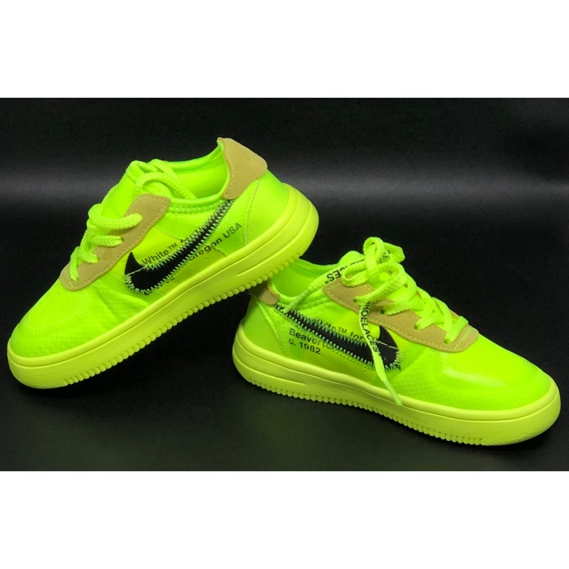 Sneakers NIKE Air Force 1 Off White Stabilo/Sepatu Anak