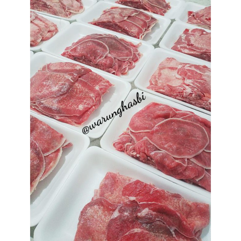 

Daging lidah sapi slice import 500gr