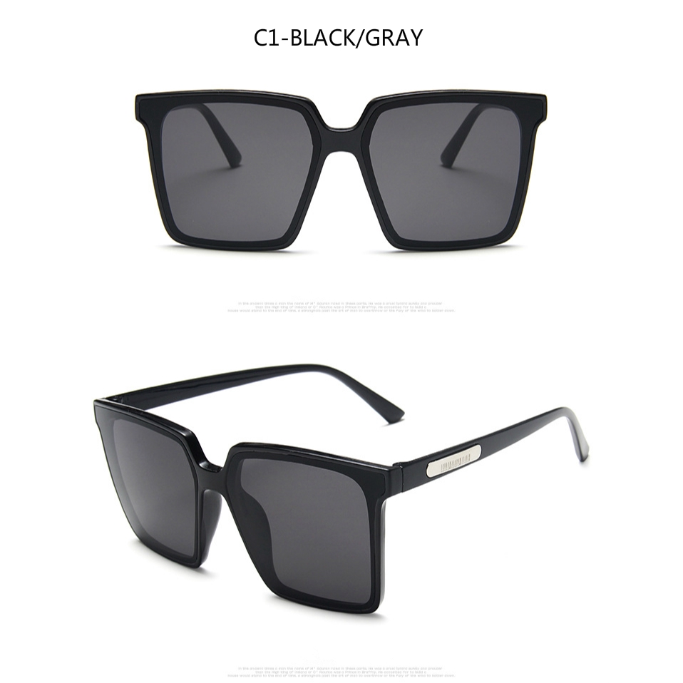 Fashionable Korean style personality street shooting big frame men's and women's sunglasses