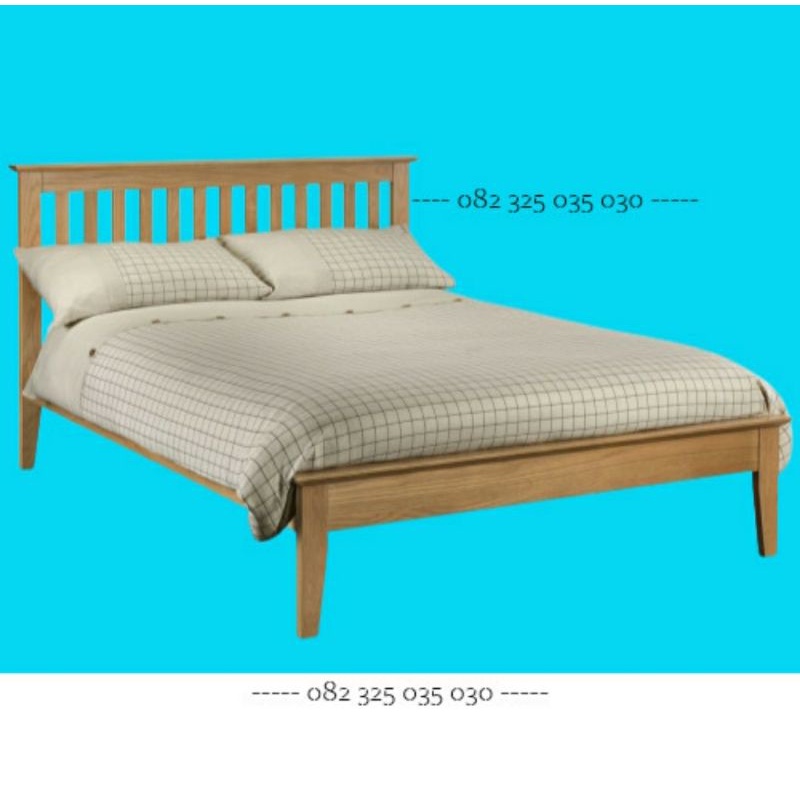 Tempat tidur dewasa minimalis no 1 ukuran 180x200 king size, ranjang single kayu jati jepara murah n