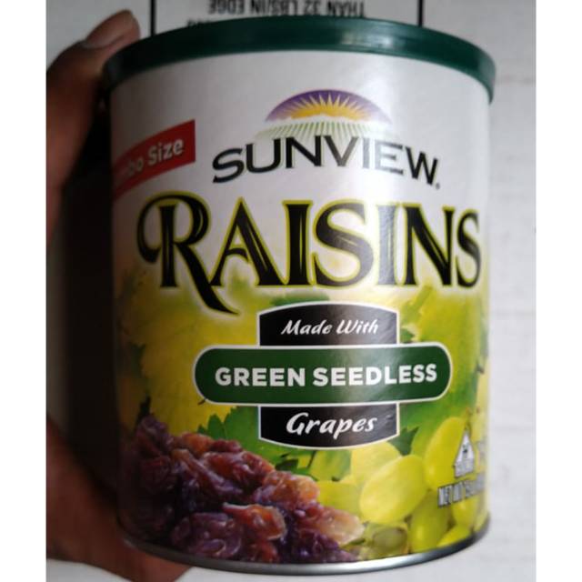 

SUNVIEW ORGANIK RAISIN GREEN SEEDLESS 150z