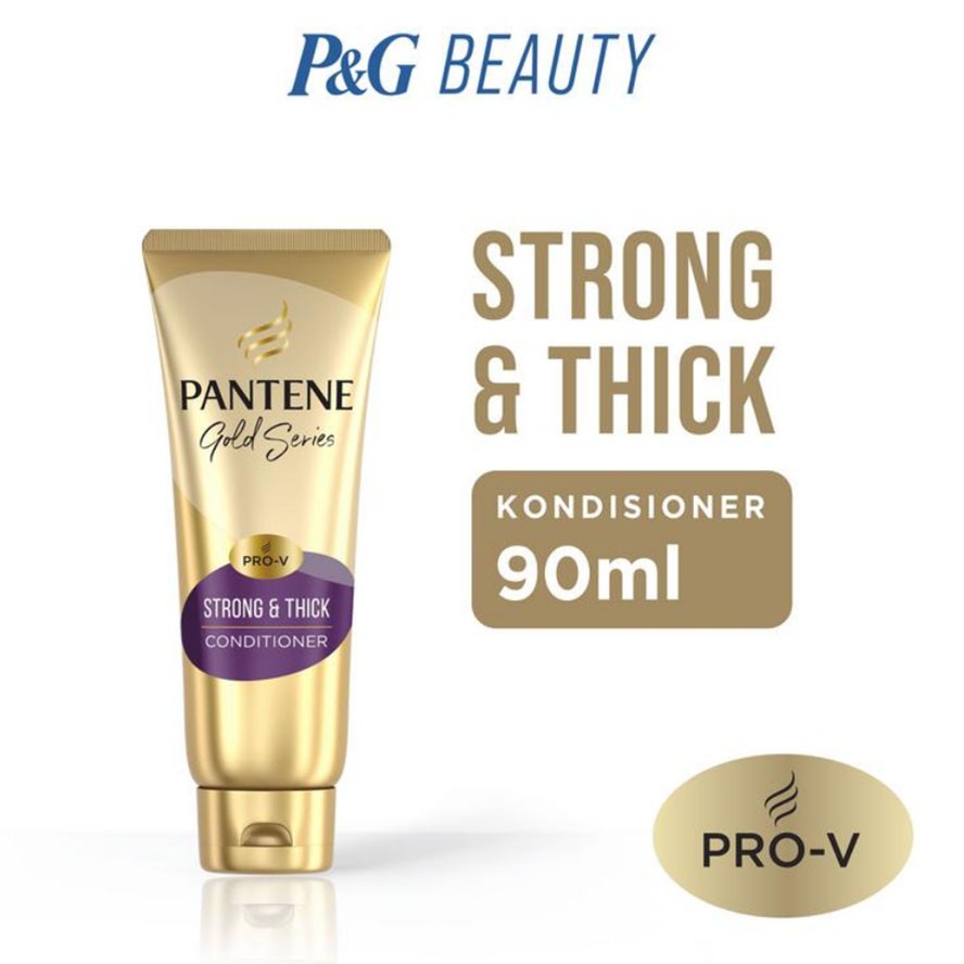 Jual Pantene Pro V Gold Series Strong And Thick Kondisioner 90ml Shopee Indonesia 6910