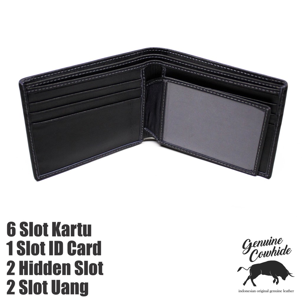 Dompet Pria Kulit Asli Model 6 Slot Kartu