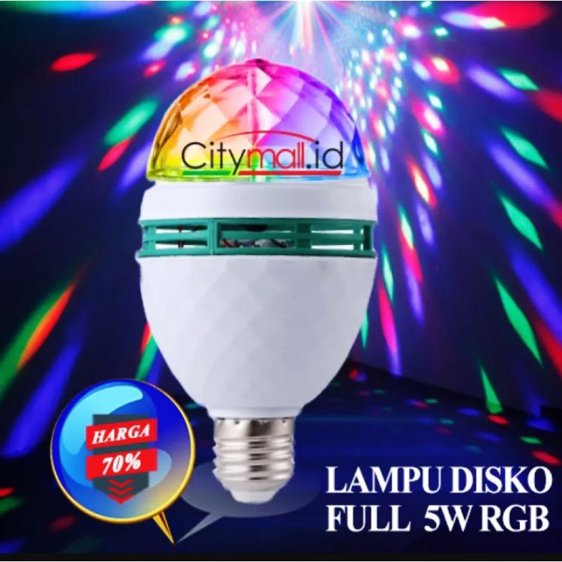 LAMPU DISKO PUTAR KELAP KELIP DUGEM LAMP RGB