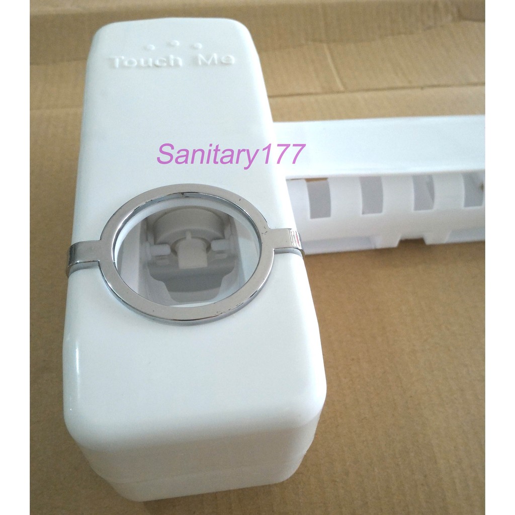 dispenser odol PUTIH- rak tempat sikat gigi dan odol  toothpaste dispenser tooth sanitary177 /A30