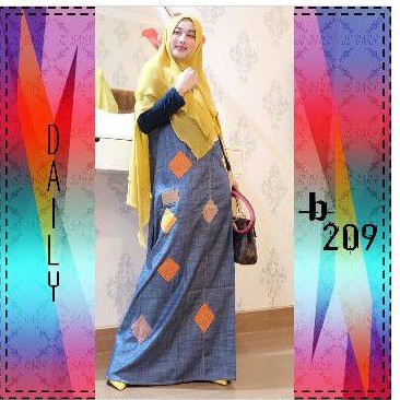 JOZA DAILY DRESS (BLACK & DENIM)