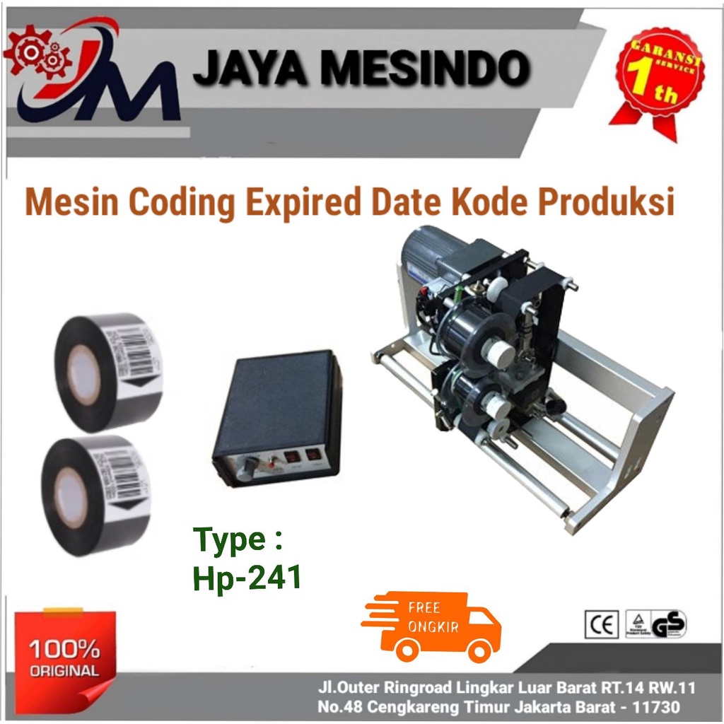 Mesin Coding Expired Date HP-241 Vertikal