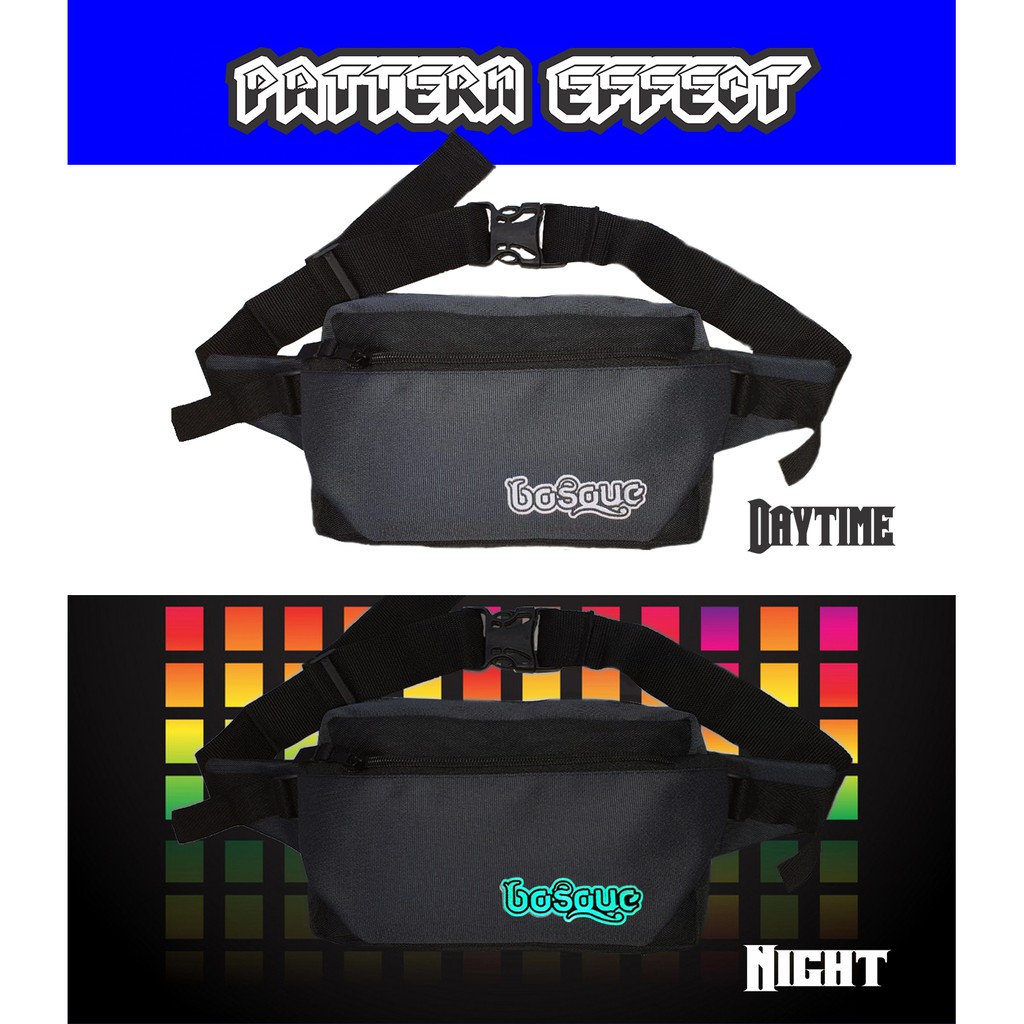 Tas pinggang BOSQUE,tas glow in the dark,Weistbag, Slimbag