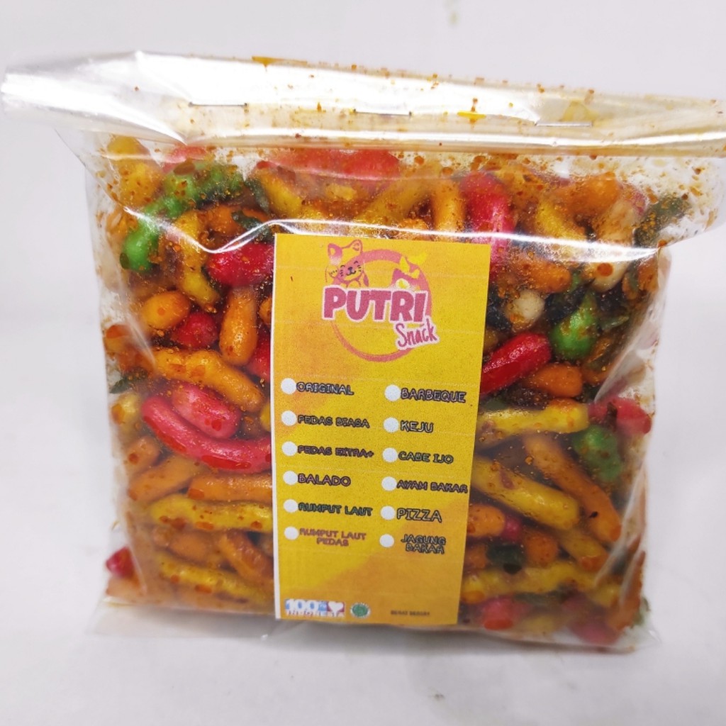 Keripik Gurilem Bantet Warna 100gr Daun Jeruk