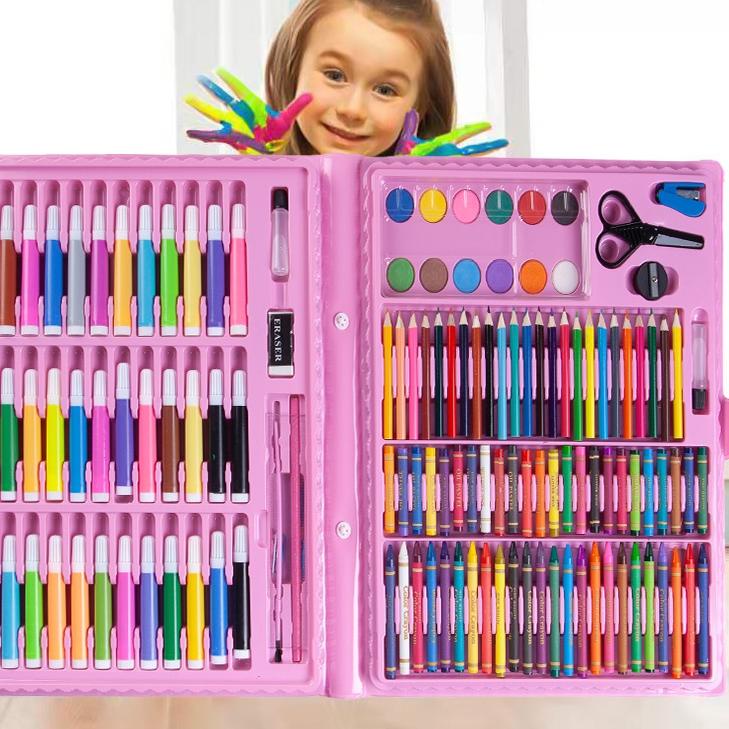 

❖IMPORT❖ Homeeasy Oil Pastel Crayon 150 Macam Warna Set Koper 150 in 1 Cocok Untuk - CP4