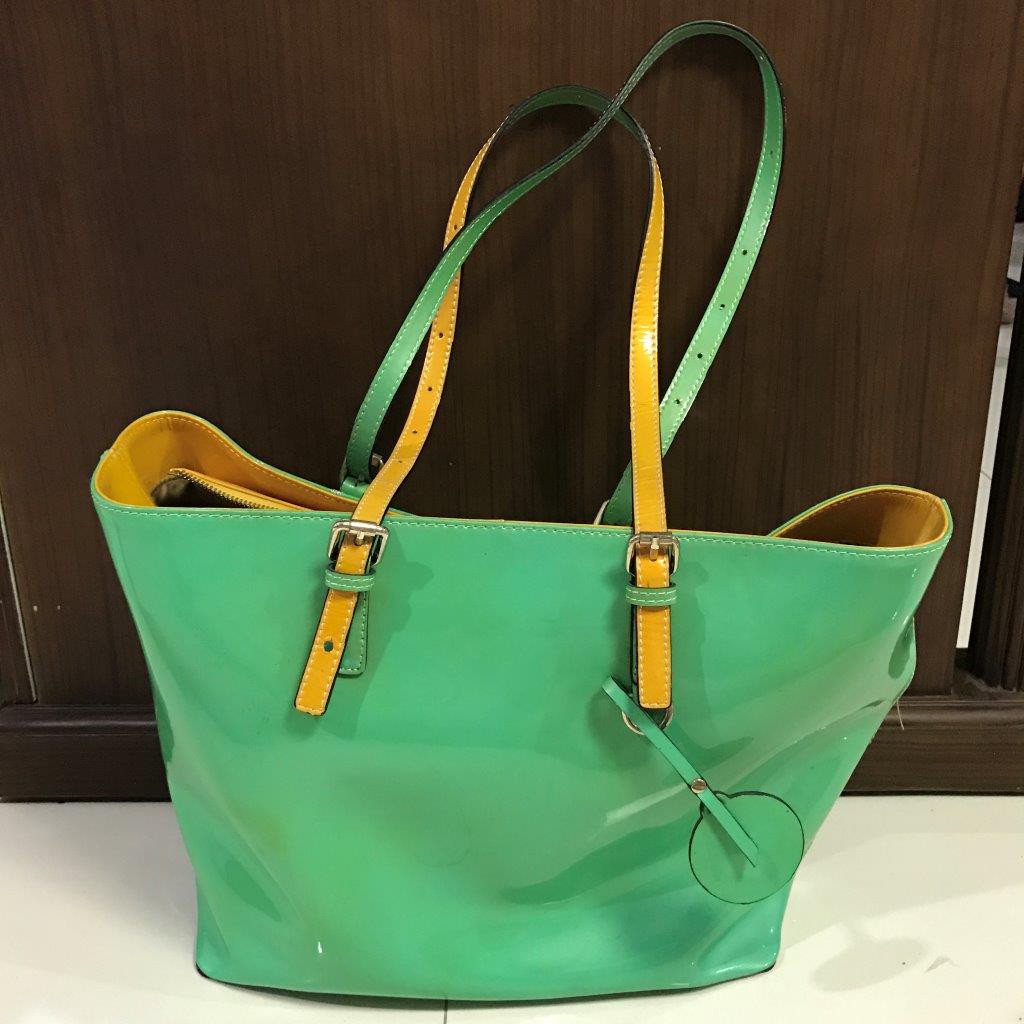 Tas wanita tas jelly hijau tote bag hijau