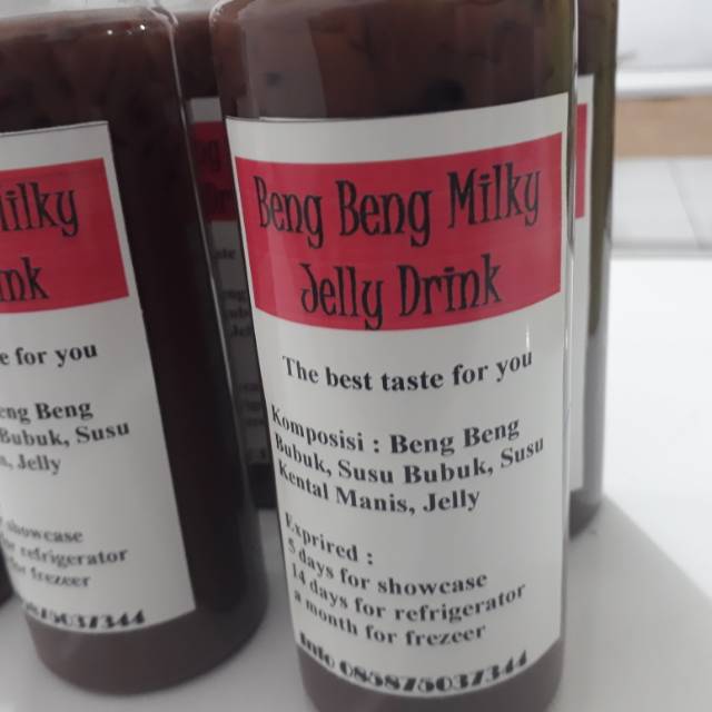 

Beng beng milky jelly drink