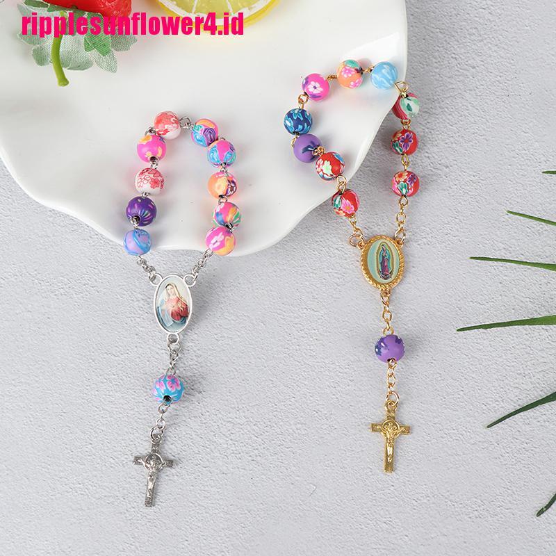 Gelang Rosario Desain Manikmaniksalib Yesus Gaya Katolikreligius Untuk Priawanita