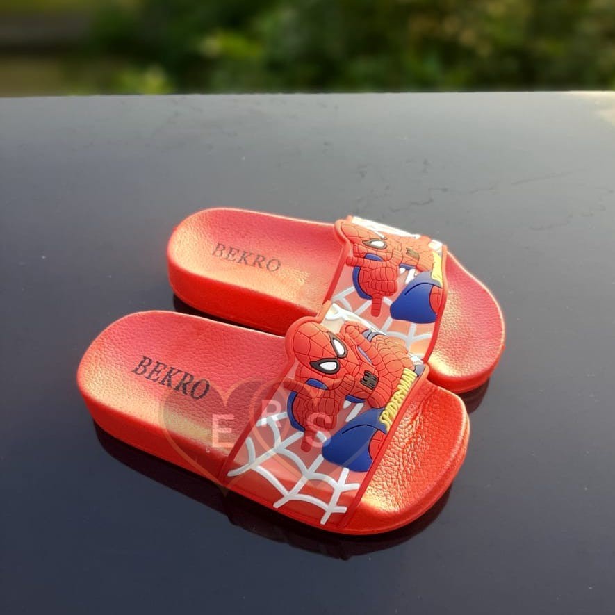 TOKOERS 8B Sandal Anak Import Laki laki Umur 3 4 5 6 7 8 tahun - Bekro Karakter Spiderman