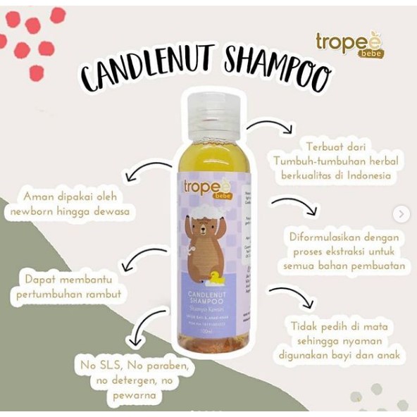 Tropee Shampo Kemiri 100ml Shampoo 100ml Shampoo Kemiri