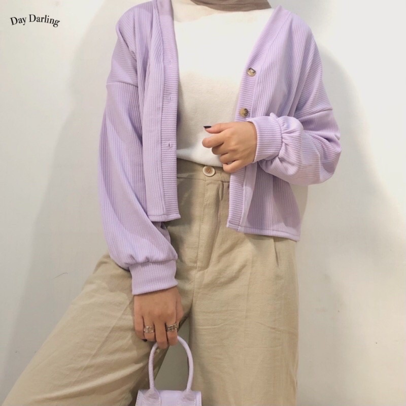 Day Darling - Jisoo Outer (Cardigan Crop / Cardigan / Crop Outer)