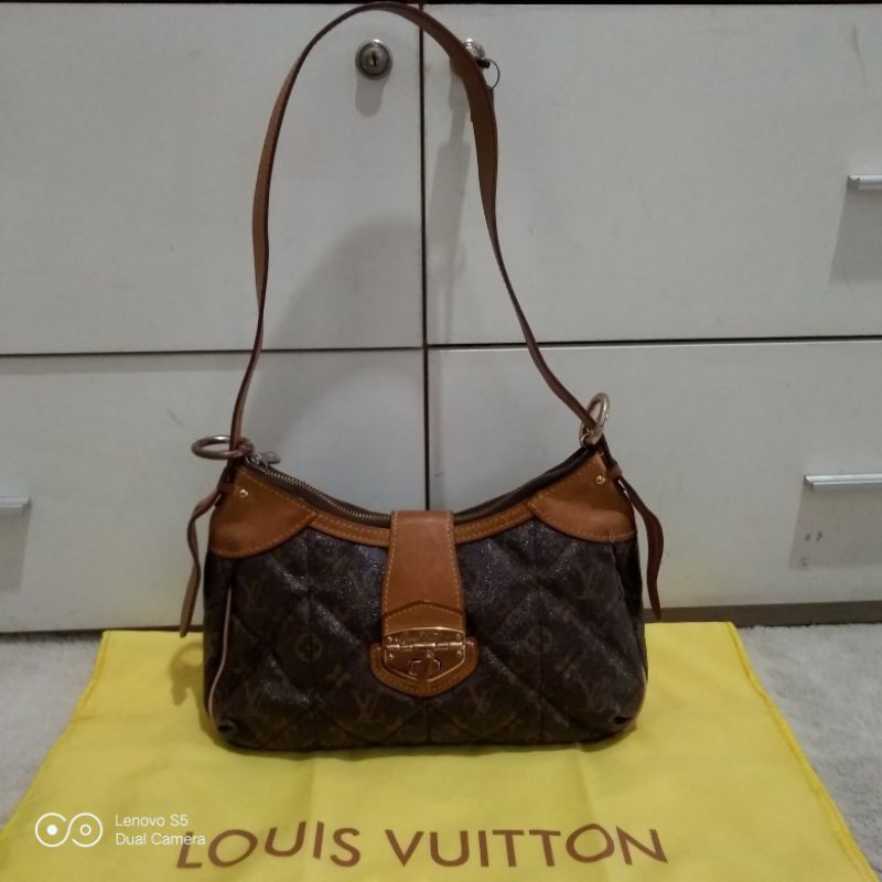 Preloved LV Sling monogram 30x18 no seri leather
