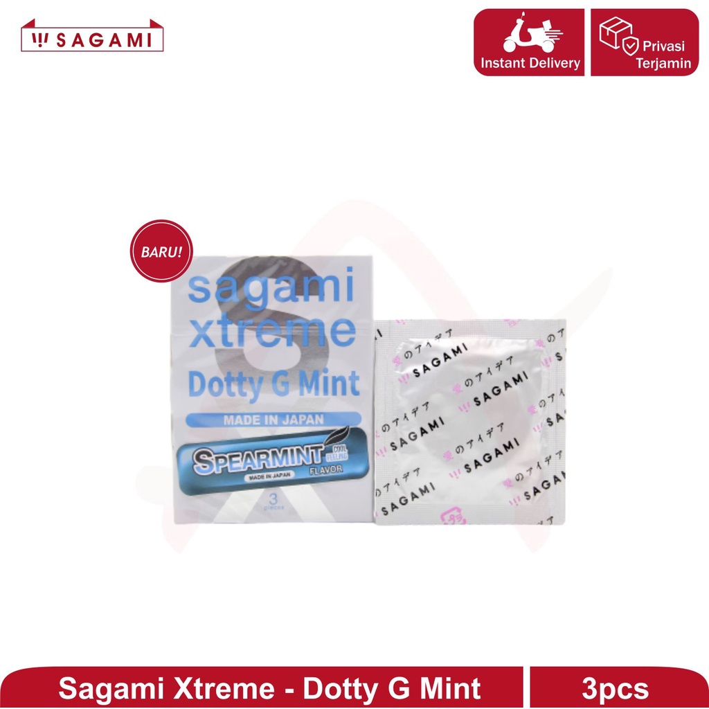 Sagami Xtreme Dotty G Mint - Spearmint Flavor 3'S