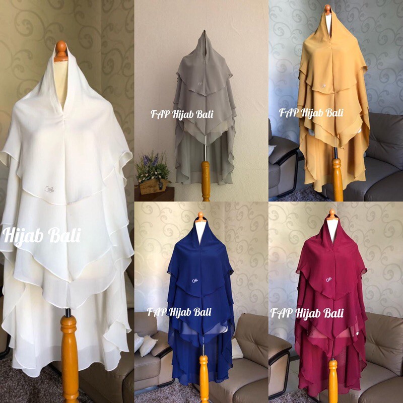 Khimar Bilqis 3 Layer by FAP Hijab