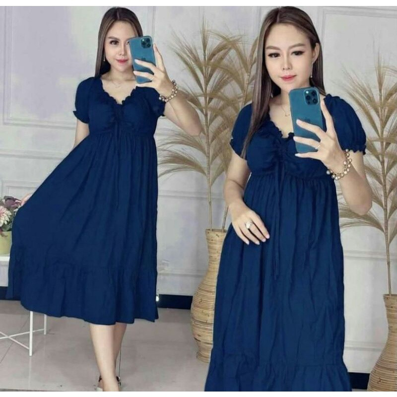 DASTER ELSA ANDIN / DASTER KEKINIAN / DASTER ELSA / DASTER ANDIN / DASTER SERUT DADA MODEL TERBARU-Navy