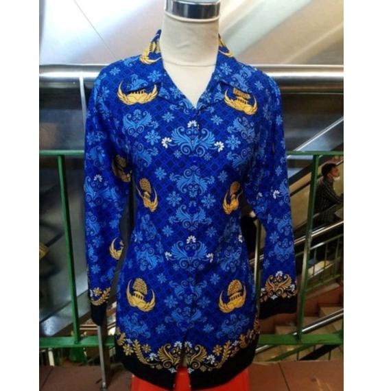 Seragam KorpriTahun 2022 Baju Korpri Wanita Bahan Katun C40 / Korpri/  Batik KorpriSeragam Korpri Wa