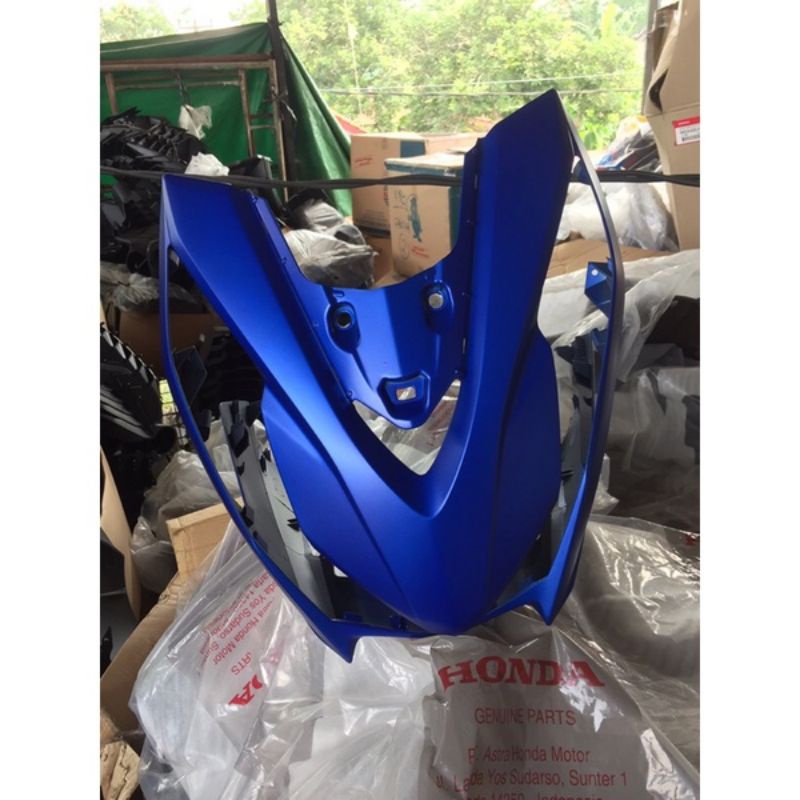 tameng depan BEAT NEW LED deluxe K1A 2020-2021 biru dof original