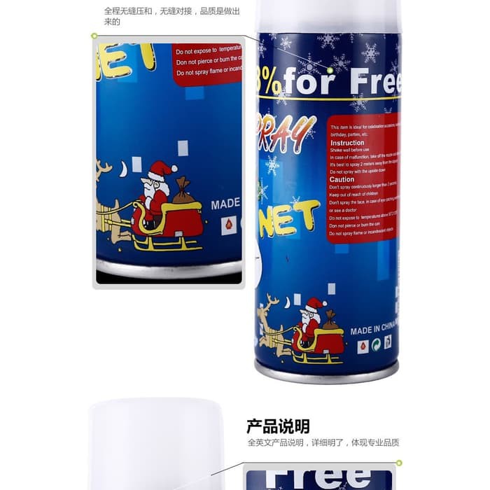 XSP snow spray salju natal semprotan christmas pesta xmass