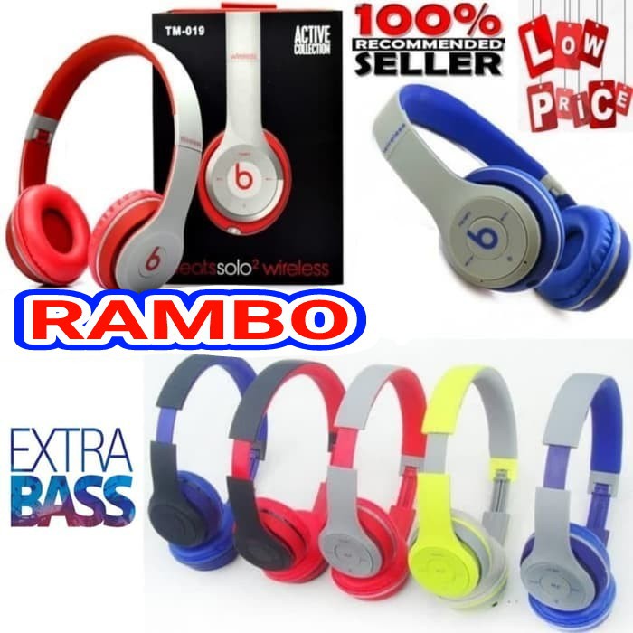 HEADSET BEATS TM-019 BLUETOOTH / HEADPHONE BEATS SOLO BANDO TM 019 SR